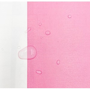 Papel de Parede Adesivo PVC Listrado Branco e Rosa Autocolante Impermeável 10m