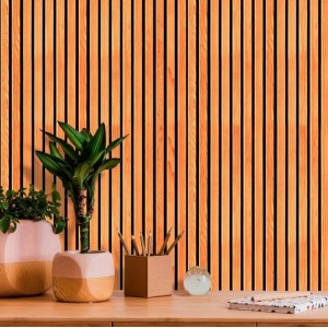 Papel de Parede Alto Adesivado Ripado Impermeável 10m